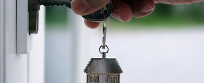holding a key